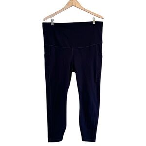 🌈 6/$60 GAP Maternity Leggings Blue Size Large Pockets 7/8 Length